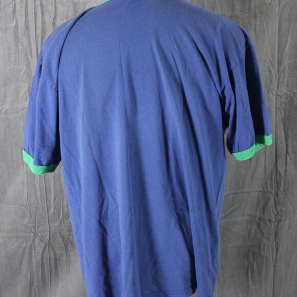 Vancouver Canucks Shirt (Retro) - Stick in Rink Logo Ringer T- Men's XL - Picture 5 of 8